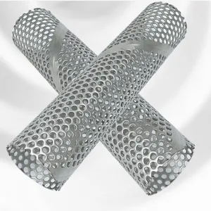 316L Stainless Steel Spiral Punched Tube, 1.0mm Wall Thickness, 50mm Length, for Industrial Filtration thumbnail-4