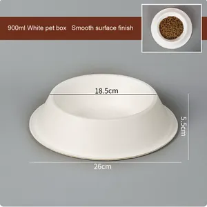 Compostable Disposable Pulp Pet Bowl for Cats and Dogs, 500ml,750ml, 850ml,1200ml Capacity, no Cleanup Bowl Needed thumbnail-4