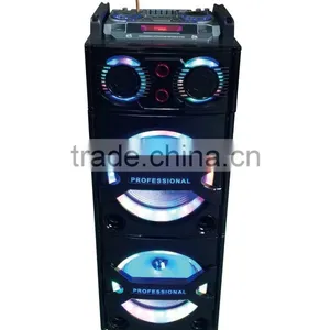 2016 USB LED Active Trolley Outdoor DJ Professional Subwoofer Portable Wireless Bluetooth Speaker thumbnail-1