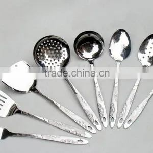High Quality Kitchen Tools Stainless Steel Kitchen Turner and Spoon thumbnail-1