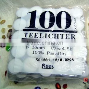 8 Hours Unscent White Cheap Mini Paraffin Tealight Candle Quality Choice thumbnail-4