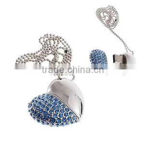 Whosale Heart Shape Jewel Usb Flash Drive thumbnail-2