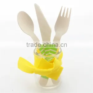 6.5inch Mini Wooden Fork and Spoon and Knife thumbnail-3