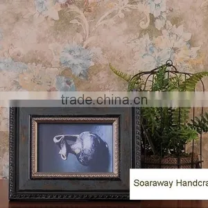 American Vintage Style European Solid Photo Frame, Antique Effect Pine Wood Photo Frame for House Decoration thumbnail-4