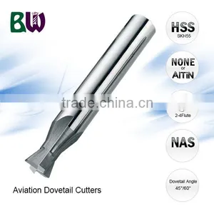 HSS Material Dovetail Slot Milling Cutter For Aerospace Industry thumbnail-1