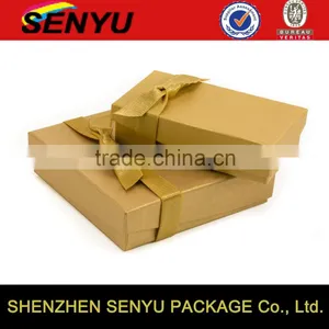 2016 Creative Design, Brown Kraft Paper Gift Hard Paper Packaging Boxes for Retail thumbnail-1