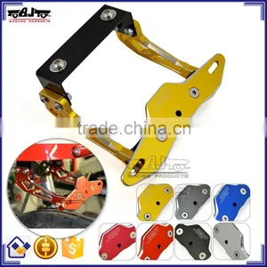 BJ-LPL-030-GO High Quality Gold CNC Billet Aluminum Motorcycle Licence Plate Frame Bracket thumbnail-1