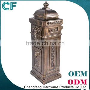 Produce Cast Aluminiun Residential Victorian Letterbox Germany Style thumbnail-4