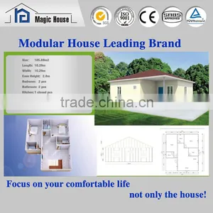 Environmental Cheap and Excellent Fireproof Fast Assembling Modular Home Prices Foamed Cement Board House Supplier's Choice thumbnail-1