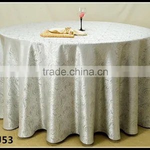 Wedding Custom Decorative Fancy Rose Design Round Table Cloth Cheap Elegant Table Cloth thumbnail-1