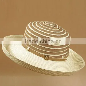 Light Foldable Fabric Hat for Outdoor With Wide Brim Sunshade and String Decoration thumbnail-1