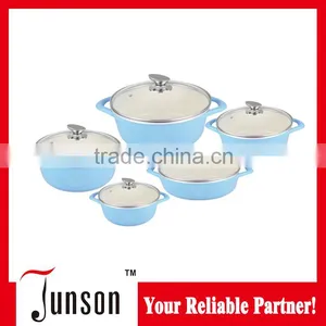 10pcs Promotional Aluminum Multifunction Ceramic Cookware Set/European Style Cooking Pot thumbnail-1