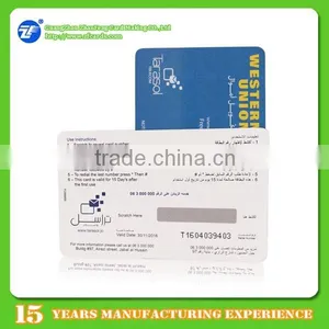 Double Side Printed Scratch Code Cards for Promotion thumbnail-1