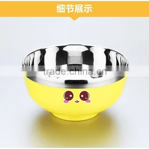 Yellow Stainless Steel Lunch Ware With Divided Plates and Bowl 2015 New and Hot Products thumbnail-5