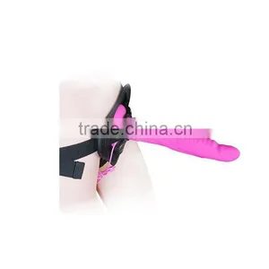 5.5 Inch Strap on Ripple Dildo Vibe Sex Product For Lesbian thumbnail-1