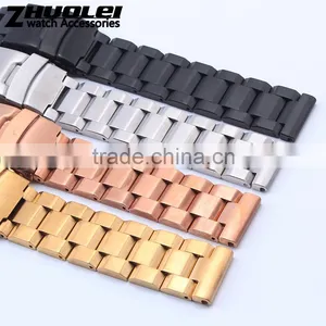 18|20|22|24mm High Quality Imported Stainless Steel Watch Bracelet for Men's and Women's Wholesale 3PCS thumbnail-3