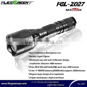18650 Battery Perfect Light Figure Q5 LED Flashlight thumbnail-2