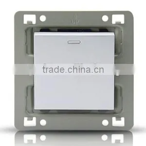 3D PC Brushed Like Matel Brushed Design BS Standard Touch Switch 1 Gang 1 Way Wall Switch thumbnail-2
