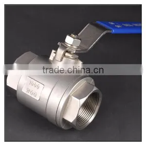 2 pc NPT Threaded 304 Stainless Steel Full Port Ball Valve thumbnail-1