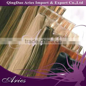 QingDao Hair Factory Price Hand Tied Skin Weft Hair Extensions thumbnail-1