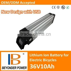 Direct Sale, Hangzhou Factory, E-bike Lithium Battery 36V10Ah Assembly via Rechargeable Lithium Ion 18650 With USB Port thumbnail-1