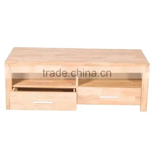 New Design Oiled Solid Wood 2 Drawers TV Cabinet thumbnail-2