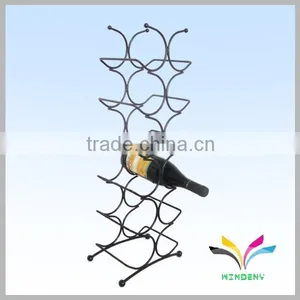 Home Storage Good Quality Floor Stand Metal Wine Rack for Bottled Wine thumbnail-3