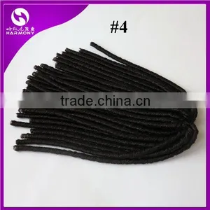 HARMONY 18inch 110grams Burgundy Color Synthetic Hair Synthetic Dread Locks Twist Hair Extensions Dreadlocks Braiding Hair thumbnail-3