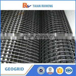 Asphalt Reinforcement Fiberglass Geogrid 30-30KN/m thumbnail-3