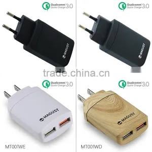 Quick Charge 3.0 Daul USB Wall Charger, USB Travel Charger, Travel Charger thumbnail-5
