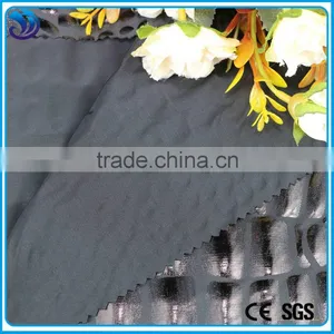 Polyester Spandex Good Stretch Black Shiny Hot Stamping Fabric Quality Choice thumbnail-3