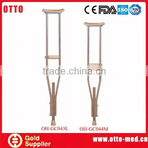 Standard Height Adjustable Aluminum Underarm Crutches thumbnail-3
