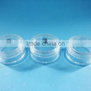 Plastic Cream Jar,5g Clear PS Cosmetic Jar for Sample, Plastic Cosmetic Jar thumbnail-2