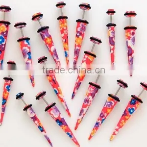 Fashion Cheat Ear Plugs Fake Ear Tape Cheater Plugs Ear Piercing Jewelry thumbnail-1