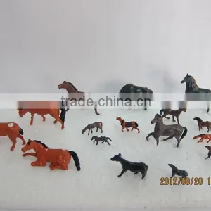 Miniature Plastic Model Animal for HO Scale, 1/87 Scale Resin Plastic Artificial Model Horse thumbnail-5