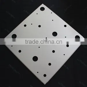 CNC Punching Aluminum or Galvanized Steel 2x2 Ceiling Tiles Perforated Lay-in Metal Suspended Ceiling Tiles thumbnail-4