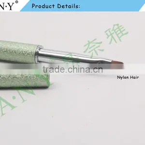ANY 2016 New Design Acrylic Handle With Diamond Inside Oval Imported Nylon Hair Nail Art Gel Brush Pure Color Hot Sale thumbnail-5