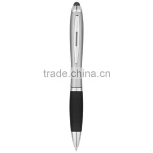 Satin Stylus Pen-silver_charcoal_front thumbnail-1