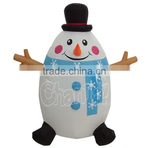 Inflatable Chubby Snowman Christmas Yard Decor thumbnail-1