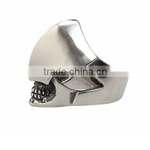 Vintage Men's Ring Decoration Carved Skull Titanium Steel Stainless Steel thumbnail-1