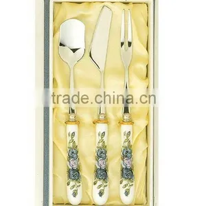 2015 Wholesale Metal Fork Spoonset With Gift Box Ceramic/kinds of Spoon and Fork Metal/disposable Plastic Spoon and Fork thumbnail-1