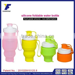 Light Portable Silicone Foldable Water Bottle Sport Products thumbnail-5