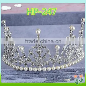 Wholesale Bling Big Rhinestone Wedding Crown ,rhinestone Bridal Crowns thumbnail-1