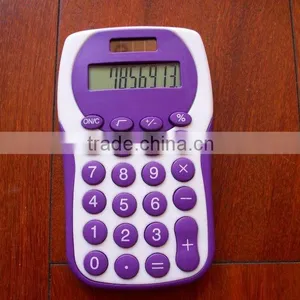 NEW DESIGN DUAL POWER COLOR MINI POCKET GIFT CALCULATOR thumbnail-1