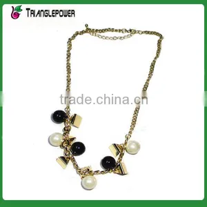 Fashion Metal Multi-layer Chain Necklace With Tassels and Rhinestones thumbnail-4