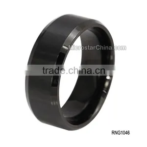 6MM Titanium Brushed Wedding Stainless Steel Solid Ring thumbnail-3