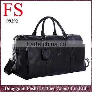 2016 Black Classic Style Large Wholesale Men Leather Travel Bag thumbnail-2