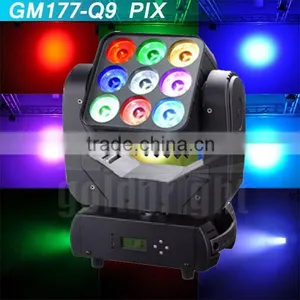 9pcs Rgbw 4in1 Led Matrix Effect Light Led Small Moving Head Matrix thumbnail-1