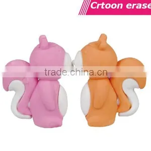 High Quality 3D Suirrel Pvc or Rubber Eraser for Sale thumbnail-1