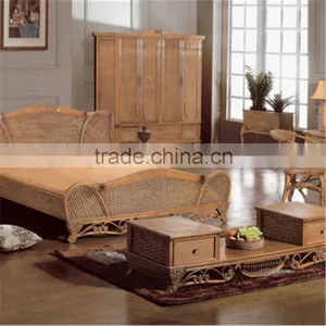 Wicker Furniture Home Bedroom Furniture Wicker Bed thumbnail-4